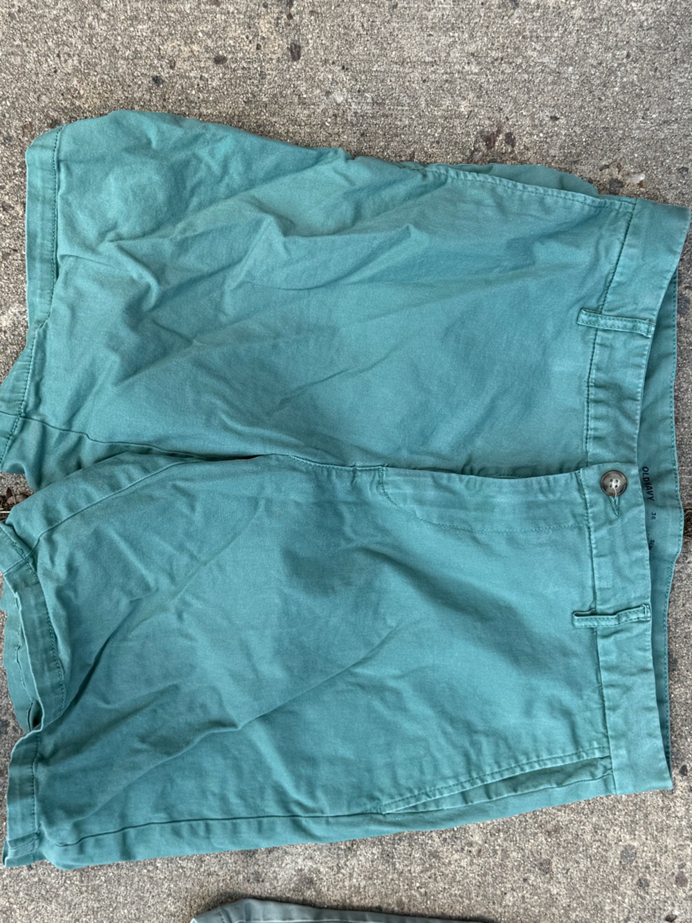 Old Navy Men's Teal Flat Front Shorts